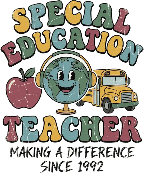 Special Education Teacher vintage 90s graphic tee design