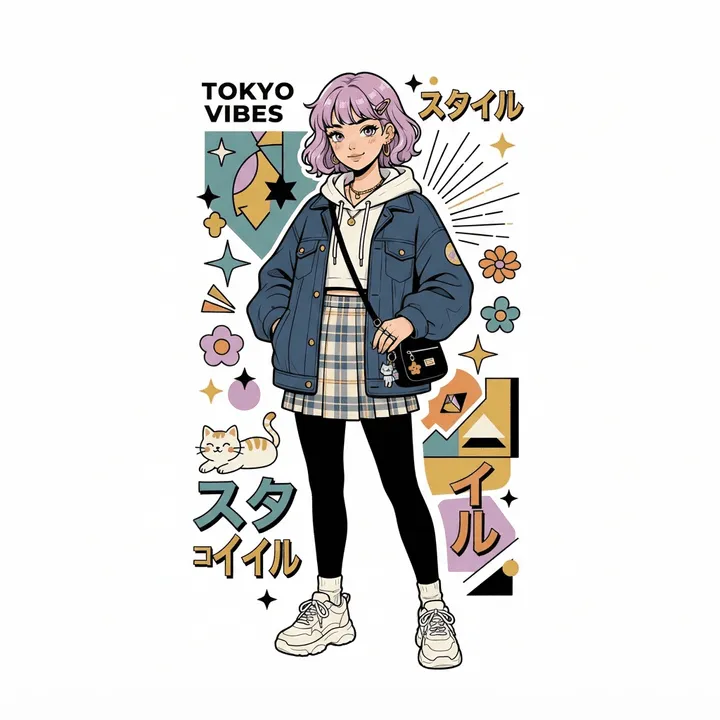 Aesthetic Anime Posters — AI design