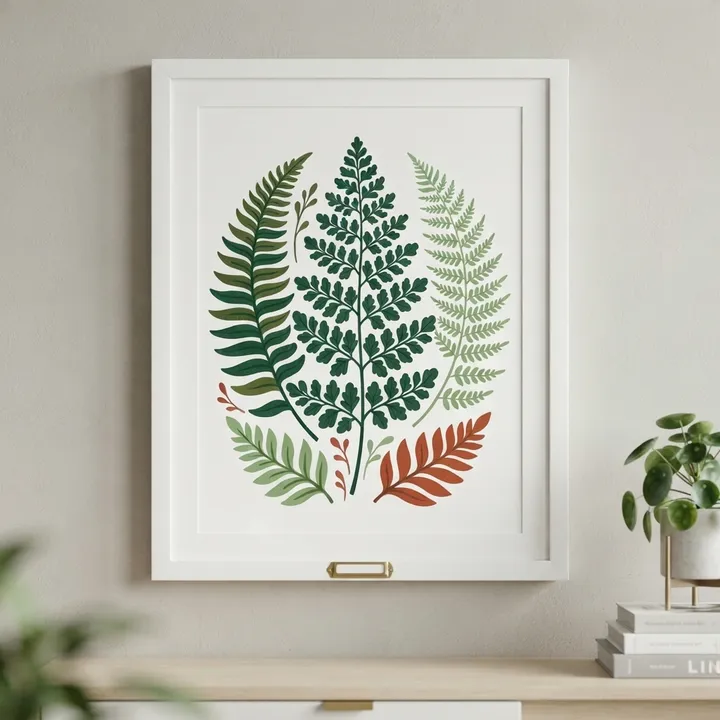 Aesthetic Botanical Fern Poster — Your result