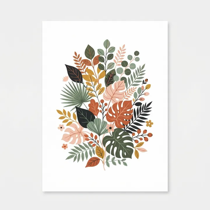 Aesthetic Botanical Wall Art Posters — Design IA