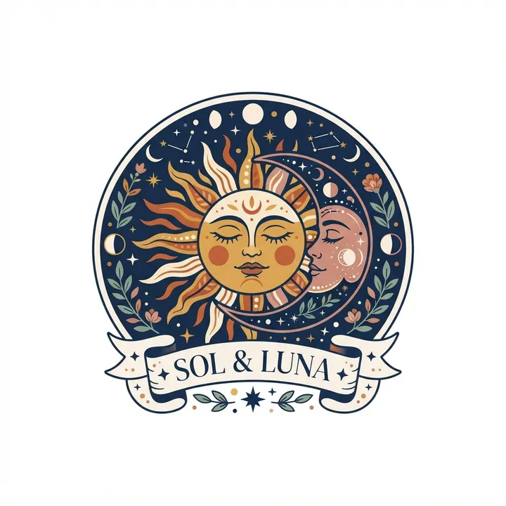 Aesthetic Celestial Sun And Moon Sweatshirt — AI design