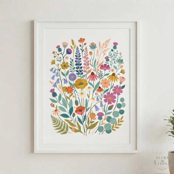 Aesthetic Colorful Wildflower Poster — Il tuo risultato