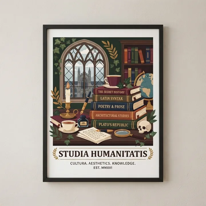 Aesthetic Dark Academia Poster — Dein Ergebnis