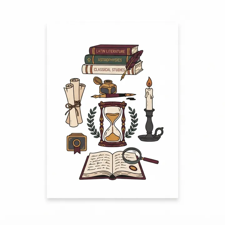 Aesthetic Dark Academia Posters — AI design