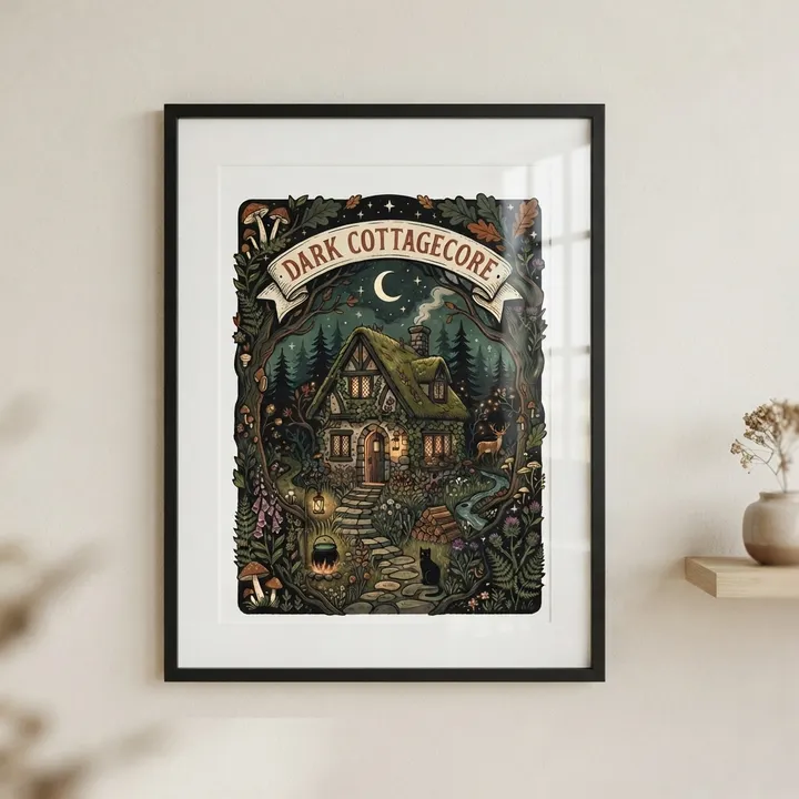 Aesthetic Dark Cottagecore Poster — Your result