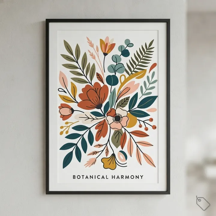 Aesthetic Floral Botanical Poster — Dein Ergebnis