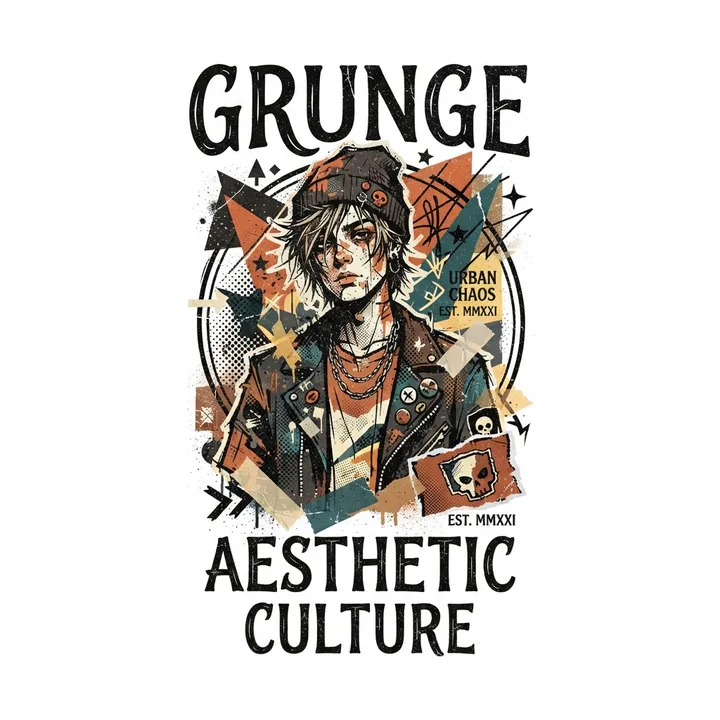 Aesthetic Grunge Hoodies — KI-Design