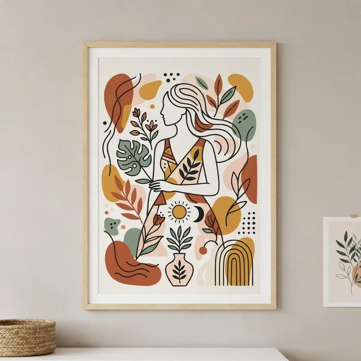 Aesthetic Line Art Poster — Dein Ergebnis