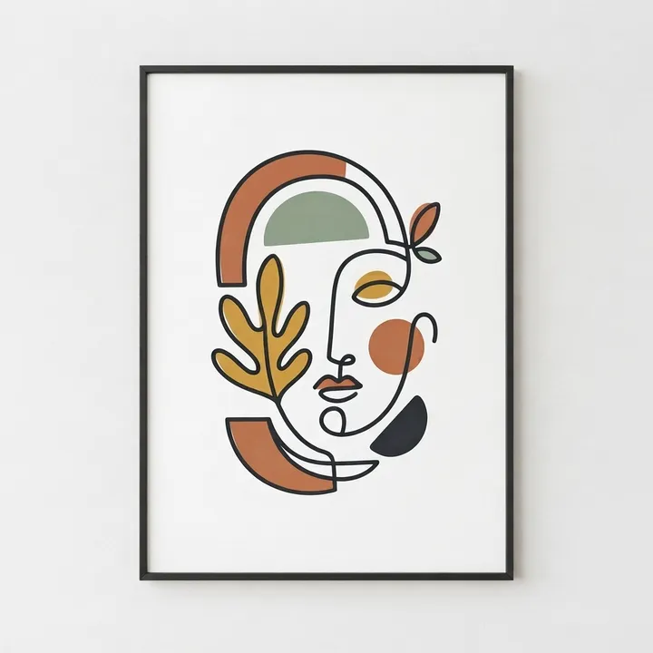 Aesthetic Minimalist Line Art Poster — Your result