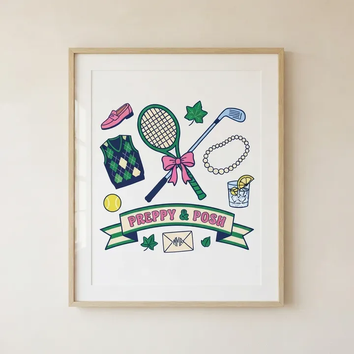 Aesthetic Preppy Wall Art Poster — Dein Ergebnis