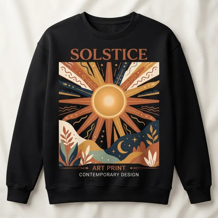 Aesthetic Retro Sun Sweatshirt — Il tuo risultato