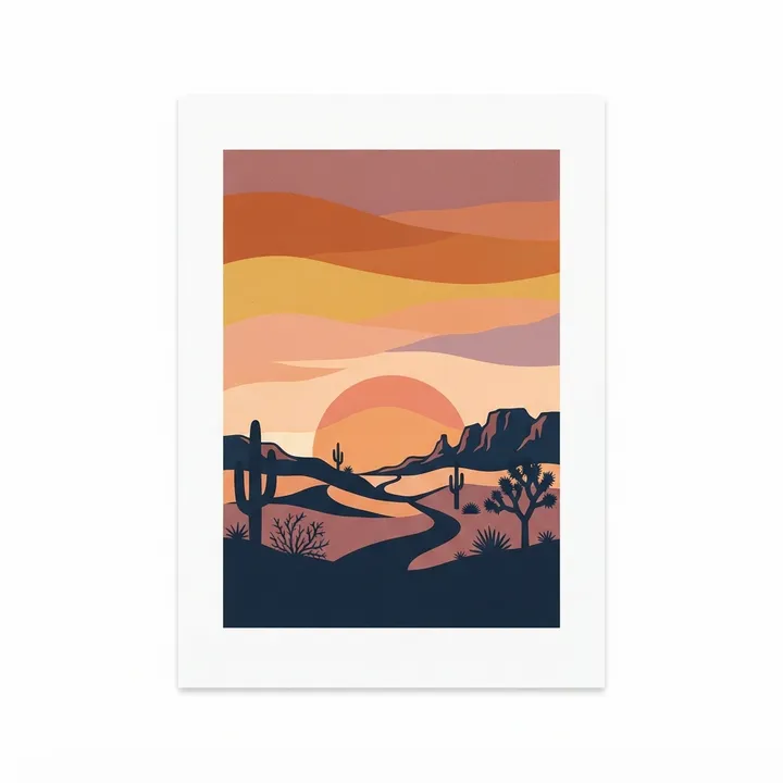 Aesthetic Retro Sunset Hoodie — AI design