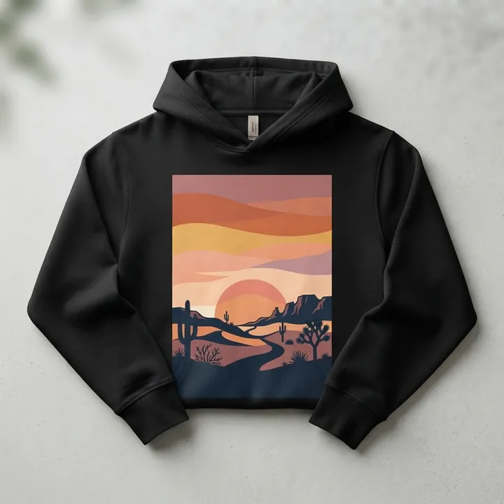Aesthetic Retro Sunset Hoodie — Your result