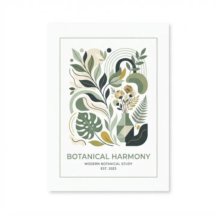 Aesthetic Sage Green Poster — KI-Design