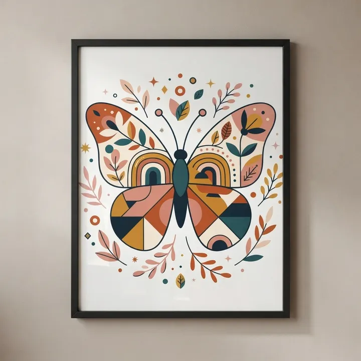 Aesthetic Vintage Butterfly Poster — Votre résultat