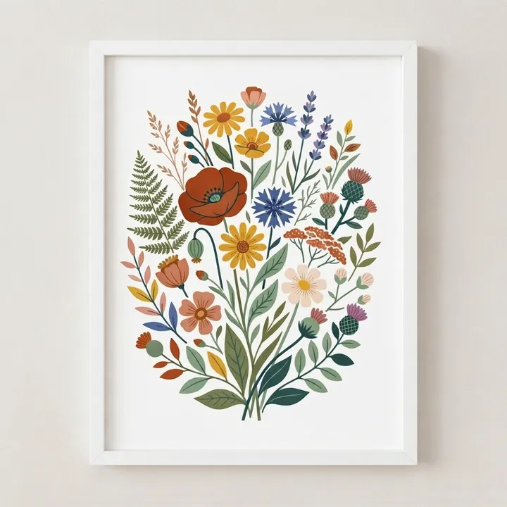 Aesthetic Wildflowers Poster — Your result