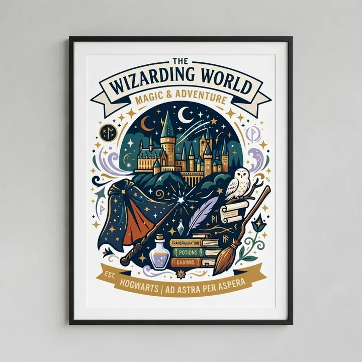 Aesthetic Wizarding World Poster — Dein Ergebnis