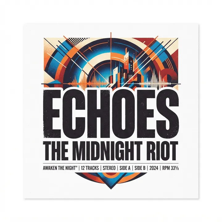 Custom Album Cover Poster — Design IA