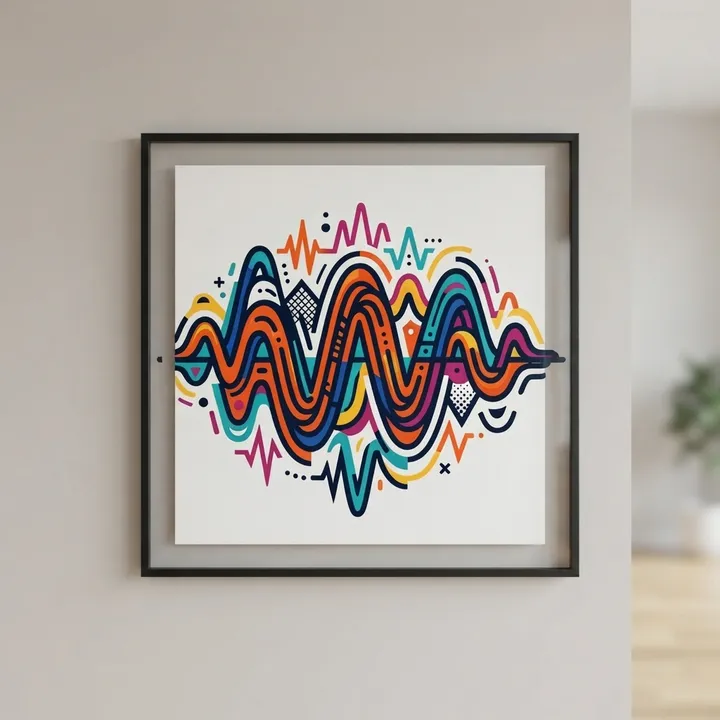 Custom Audio Wave Pattern Poster — Dein Ergebnis