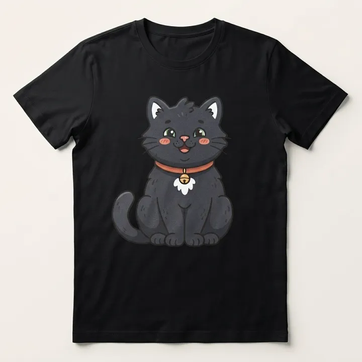 Custom Black Cat Shirt — Your result