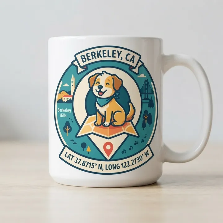 Custom Coordinate Location Mug — Dein Ergebnis