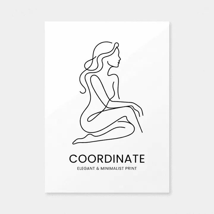 Custom Coordinate Poster — KI-Design