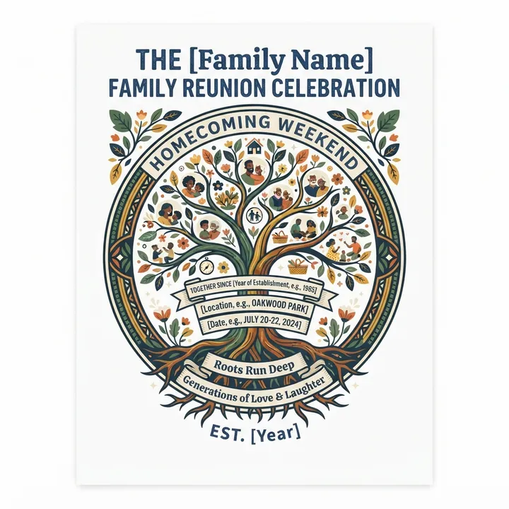 Custom Family Reunion Sweatshirts — Diseño IA