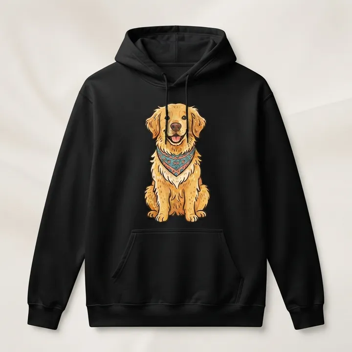 Custom Hand Drawn Pet Portrait Hoodie — Your result