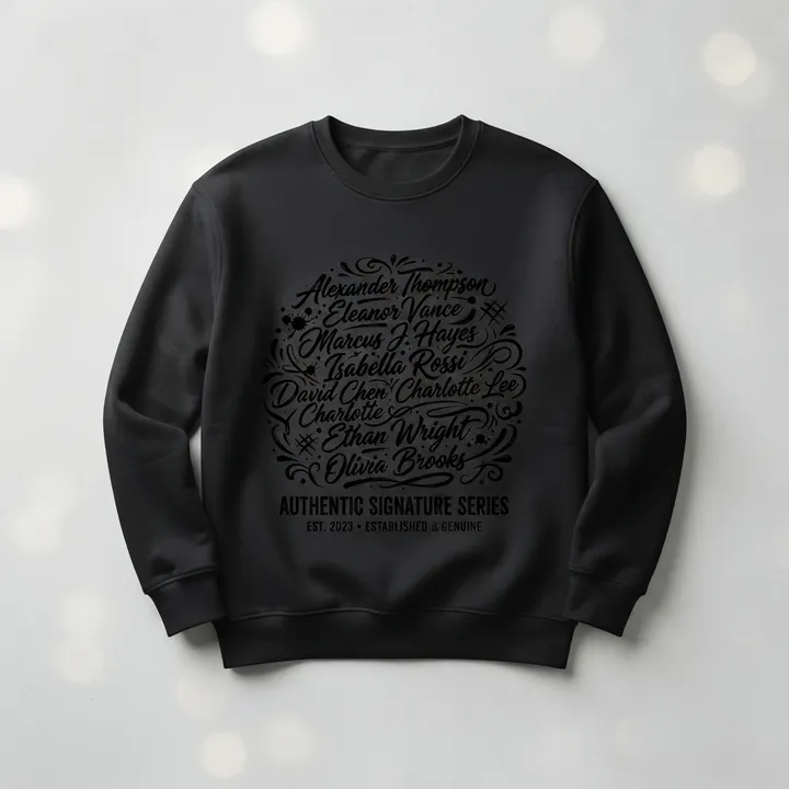 Custom Handwriting Signature Sweatshirt — Your result