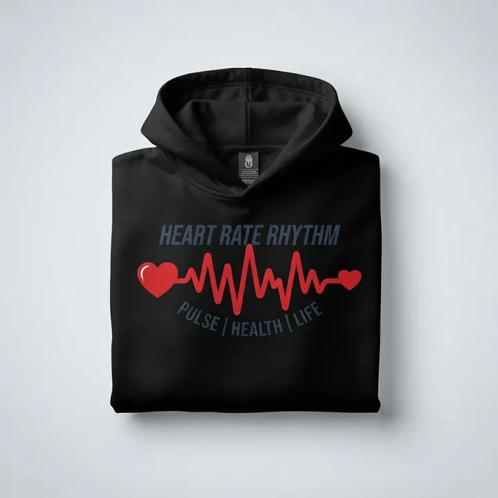 Custom Heart Rate Rhythm Hoodie — Il tuo risultato