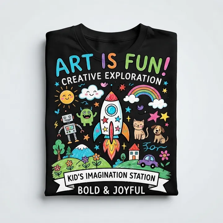 Custom Kid Drawing Shirt — Your result