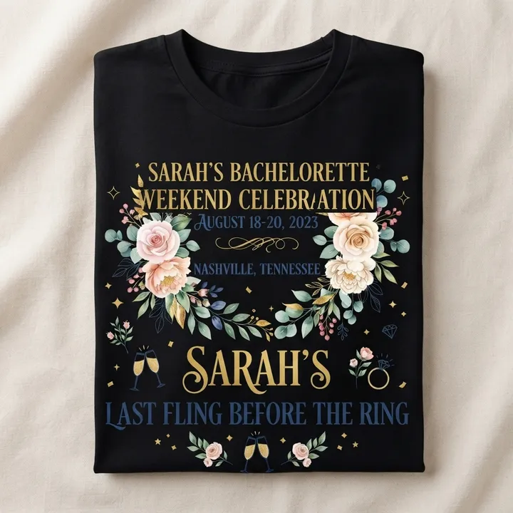Custom Matching Bachelorette Party Shirts — Your result