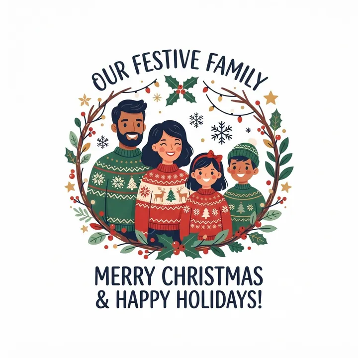 Custom Matching Family Christmas Sweatshirts — Design IA