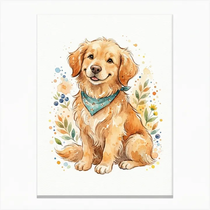 Custom Watercolor Pet Portrait Mug — Design IA