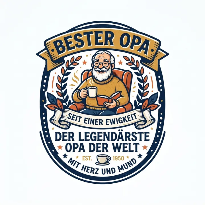 Bester opa tasse — KI-Design