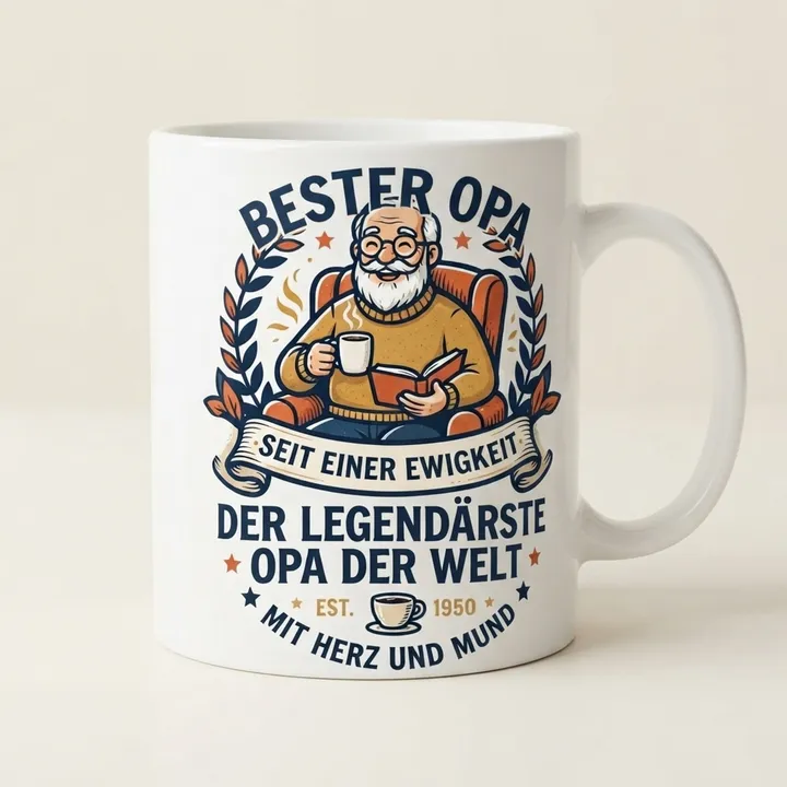 Bester opa tasse