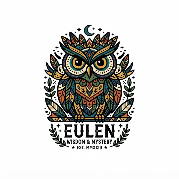 Eulen t-shirt — KI-Design