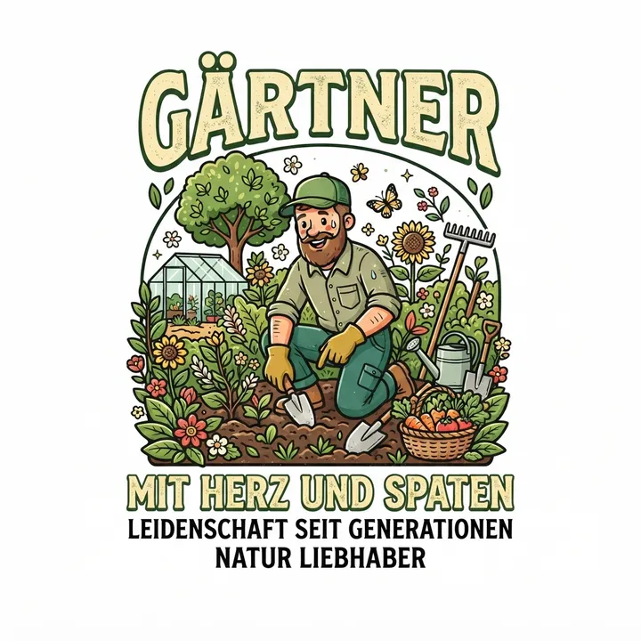 Gärtner t-shirt — KI-Design