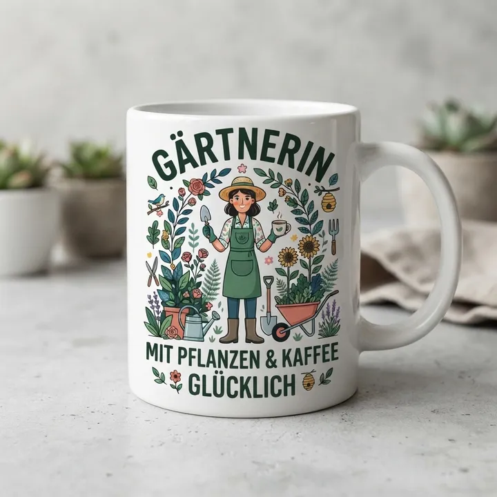 Gärtnerin tasse