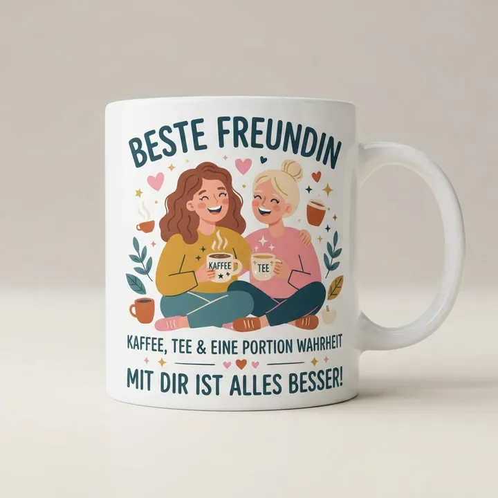 Geschenk beste freundin tasse