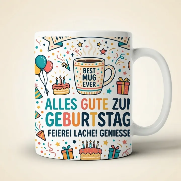 Geschenk geburtstag tasse
