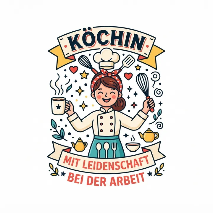 Köchin tasse — KI-Design