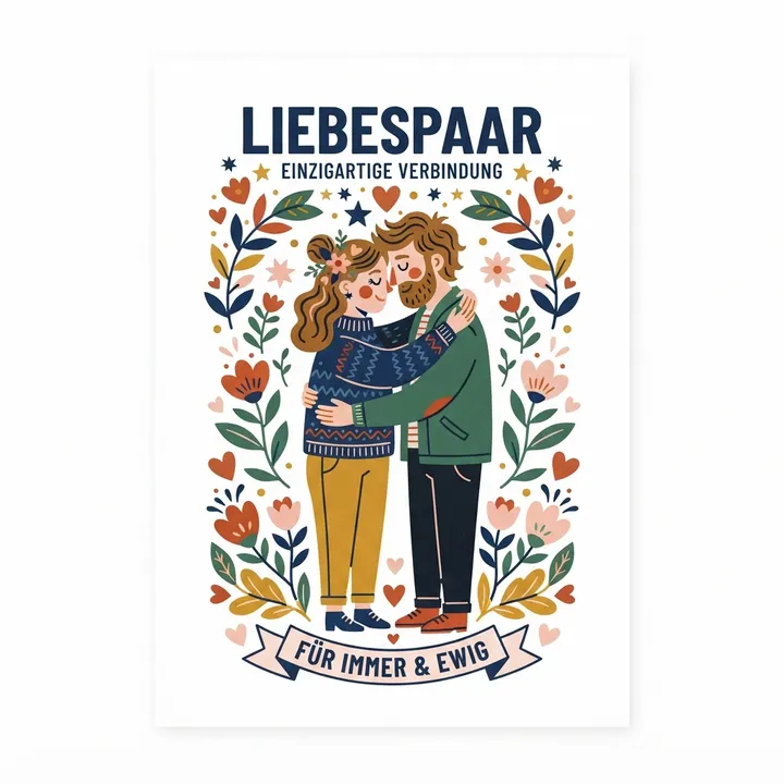 Liebespaar poster — KI-Design