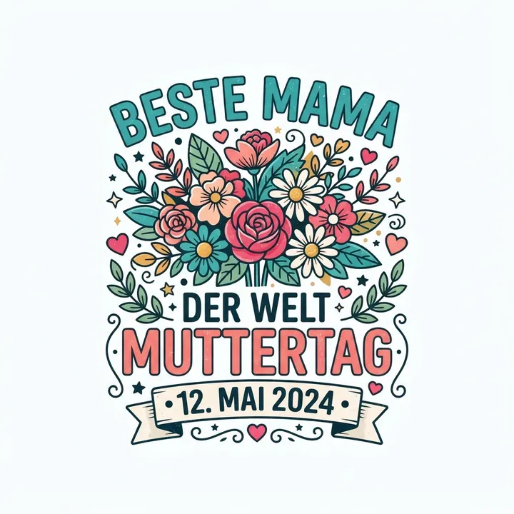 Muttertag t-shirt — KI-Design