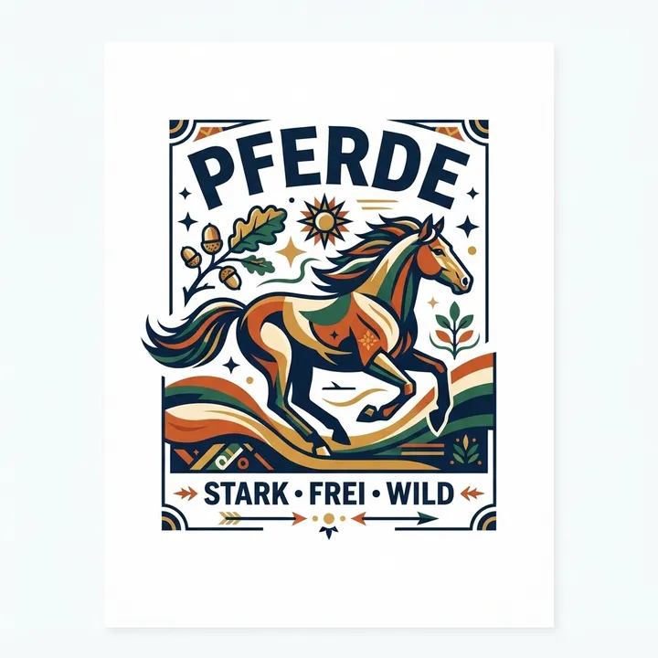 Pferde poster — KI-Design