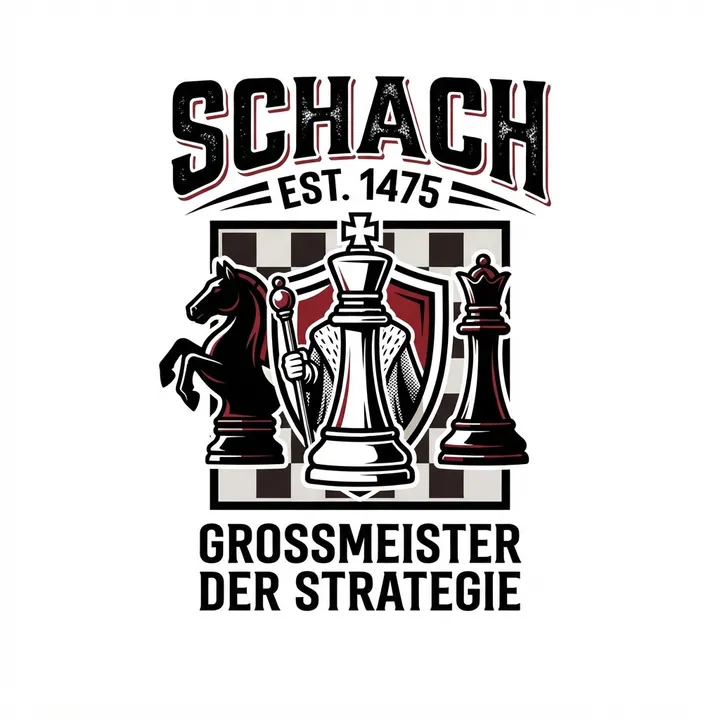 Schach t-shirt — KI-Design