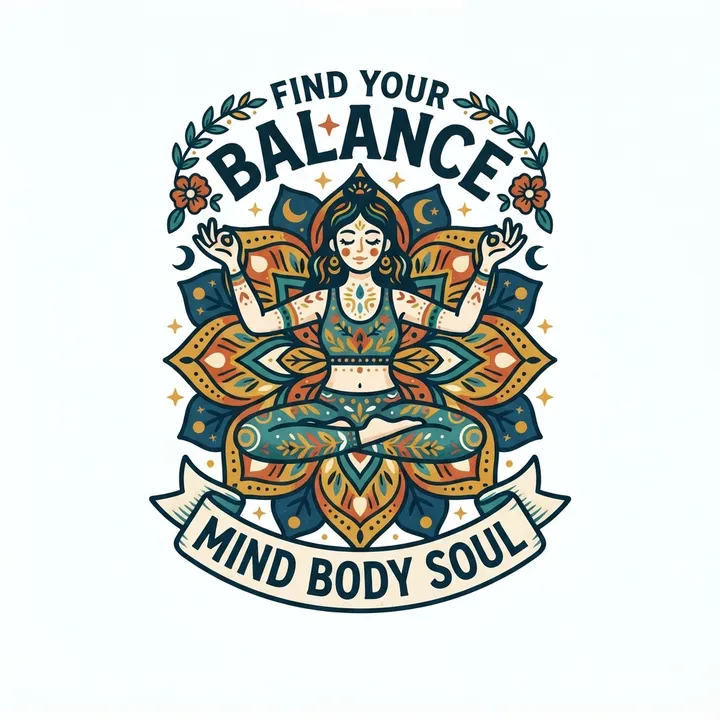 Yoga sweatshirt — KI-Design
