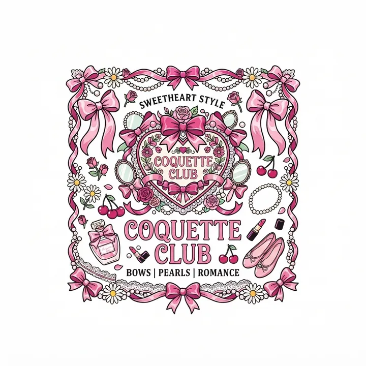 Bolsas de tela estetica coquette — Diseño IA