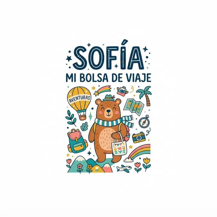 Bolsas de tela personalizadas con nombre — Diseño IA