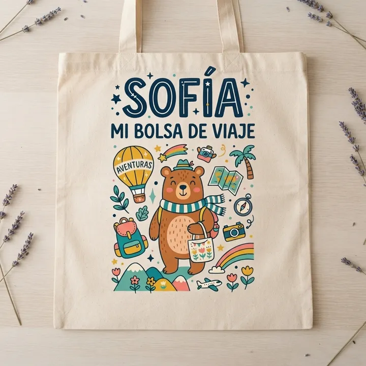 Bolsas de tela personalizadas con nombre — Tu resultado